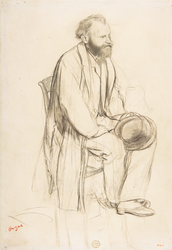  Manet, Seated, Holding His Hat